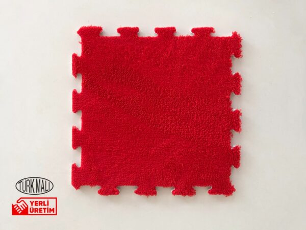 Peluş Mat Halı Kırmızı