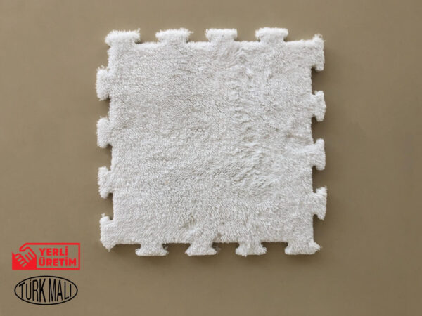 Peluş Mat Halı Beyaz