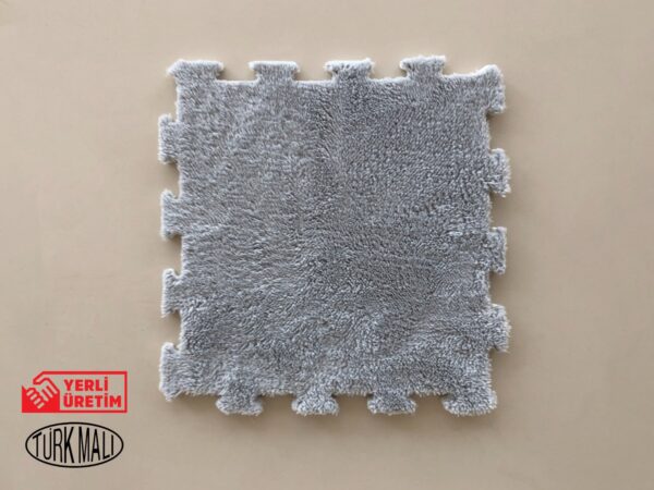 Peluş Mat Halı Gri