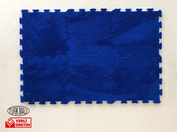 Peluş Mat Halı Mavi - Görsel 2