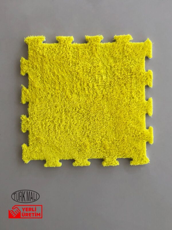 Peluş Mat Halı Sarı